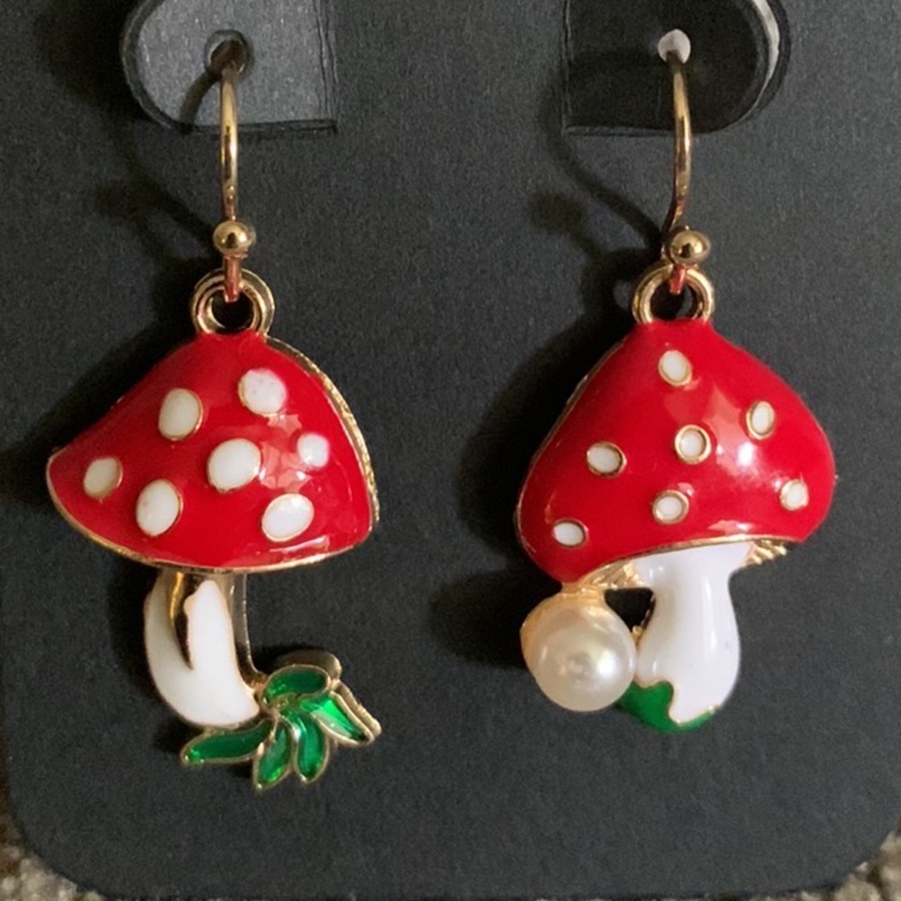 Mushroom earrings